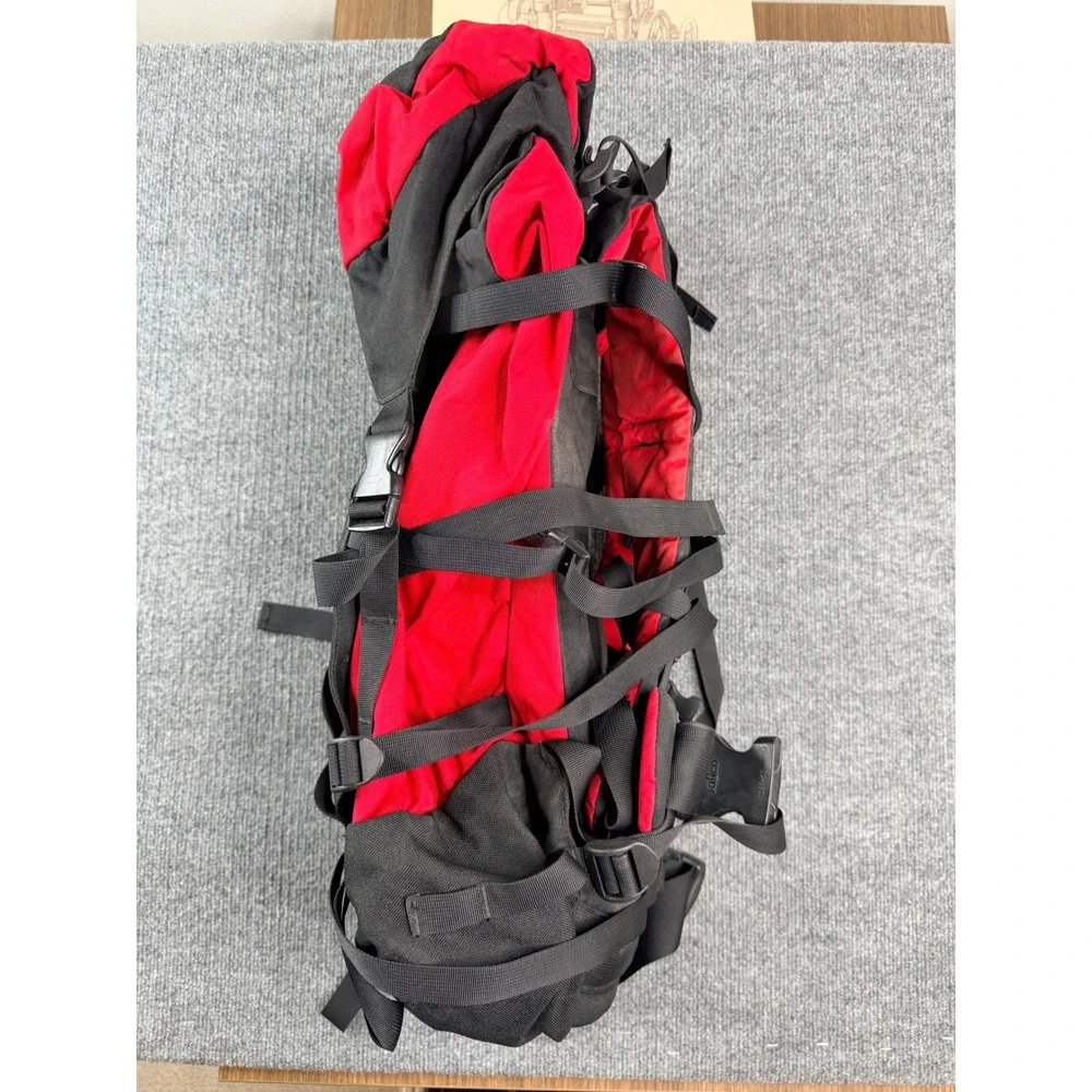 Vintage North Face Patrol‎ Pack Backpack Red Black Hiking Travel Nylon Bag